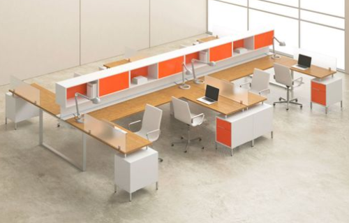 Orange cubicles